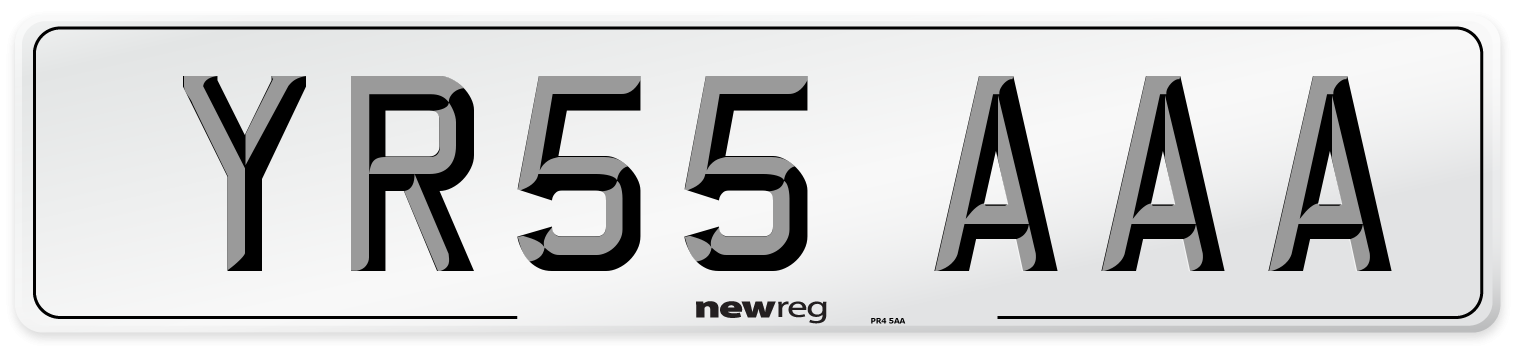 YR55 AAA Number Plate from New Reg